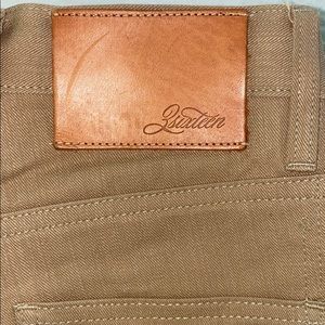 Men’s Tan Raw Denim